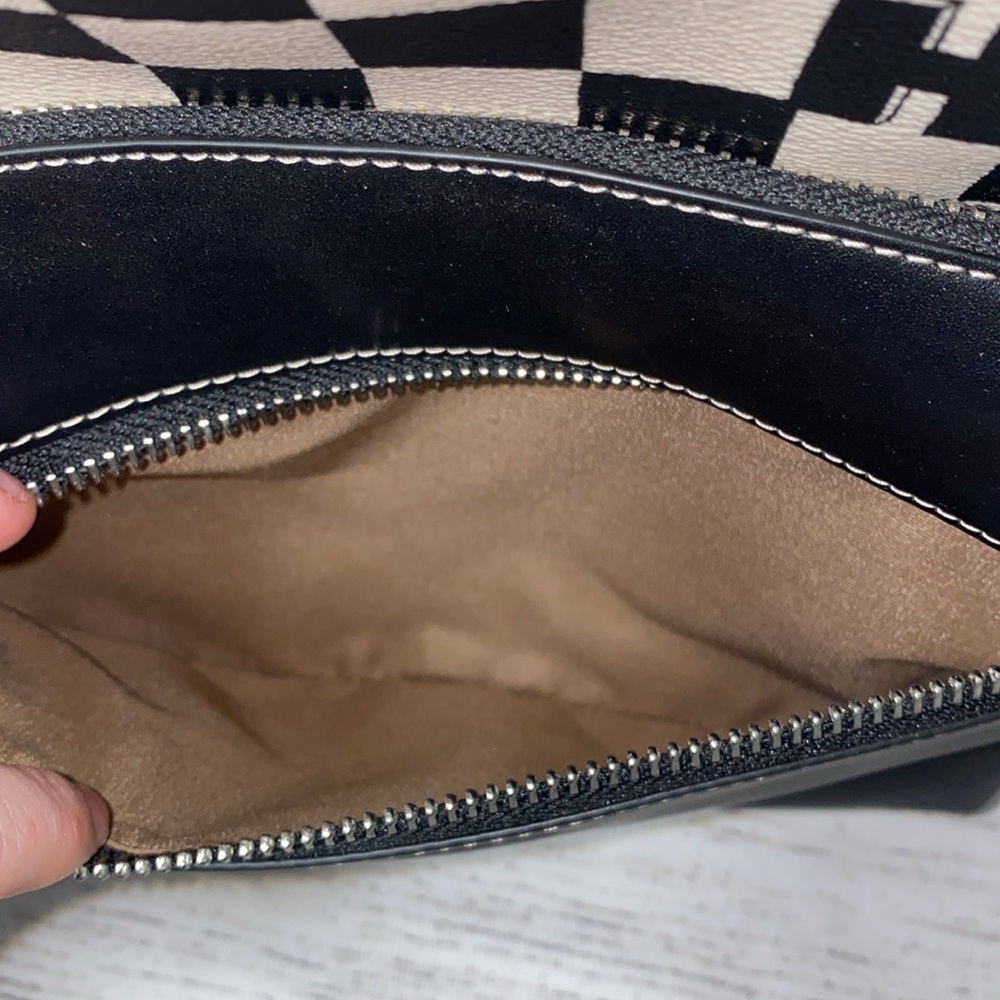 *NEW Coach West Backpack with Black and White Checkerboard Print - Picture 11 of 14